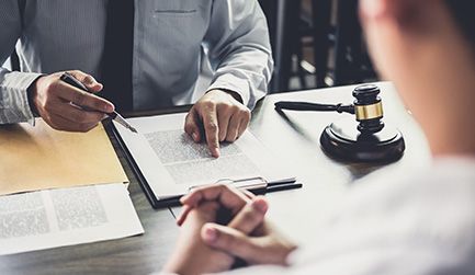 two people at a desk